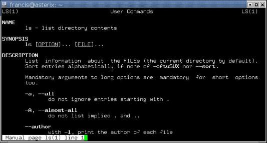 Man page