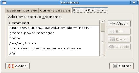Inicio GNOME