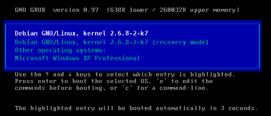 GRUB Linux-Windows