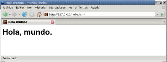 Hola mundo HTML