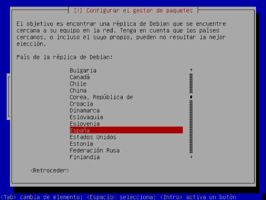Pais de donde obtener la replica
