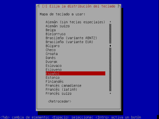Mapa del teclado