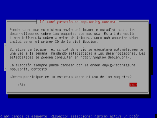 Test de popularidad de paquetes