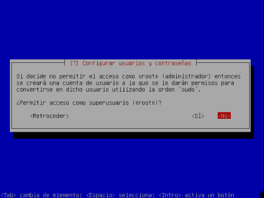 Permitir acceso como root