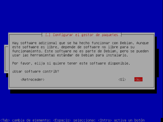 Instalar software contrib