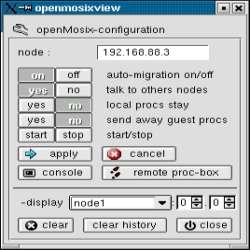 OpenMosixView nodos