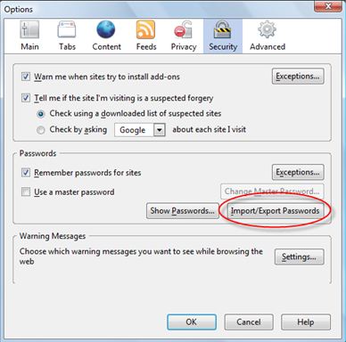 Password Exporter