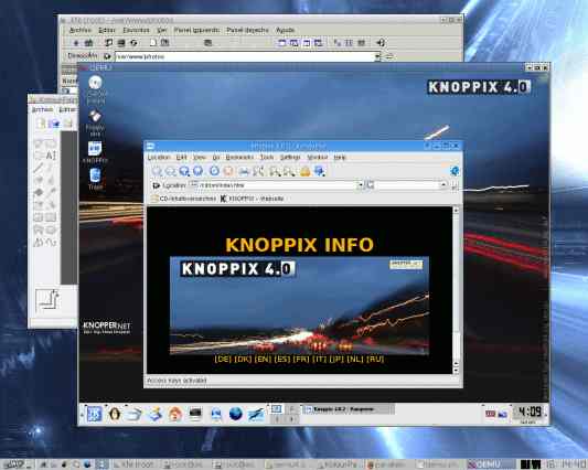 Linux live-CD con Qemu