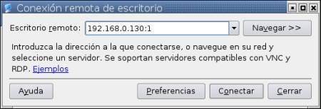 VNC-KRDC IP y DISPLAY