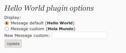 WordPress helloworld screenshot 1