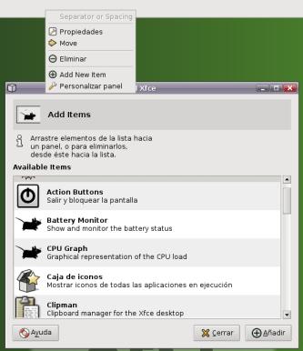 Configurar el panel